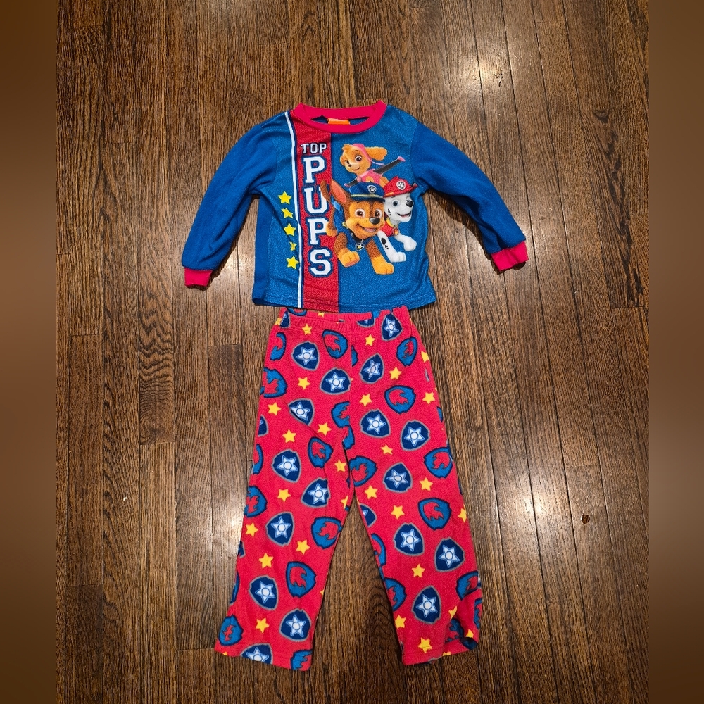 Paw Patrol Fleece Pajamas Size 4T
